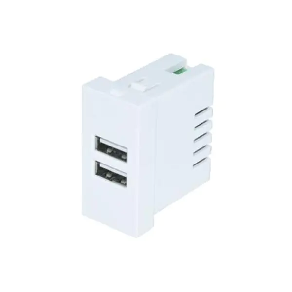 ماژول سوکت شارژر USB دو پورت TypeA+A 2.1A